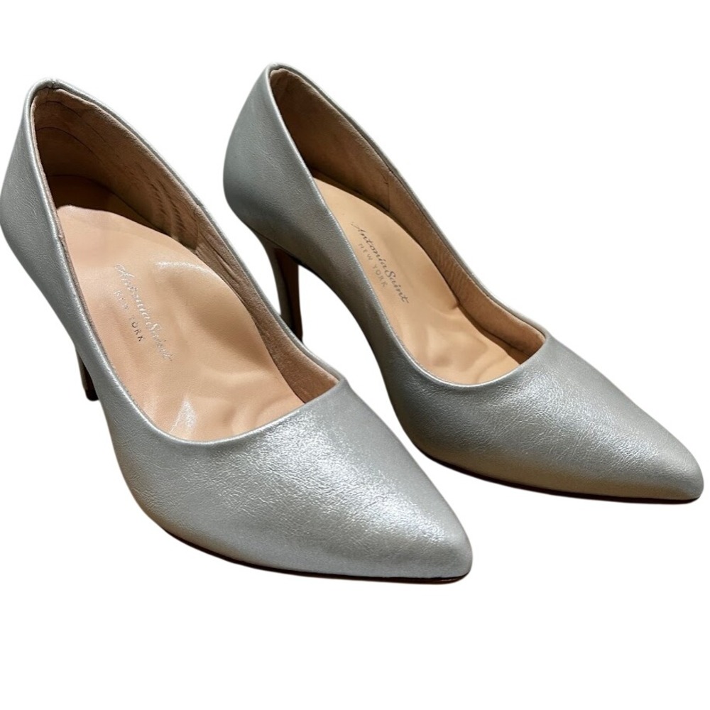 Antonia Saint NY Victoria Hello 3.0 Silver Metallic, Size 10